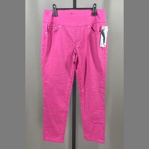 NEW Jag Jeans Womens 6 pink denim pull on skinny leg casual colorful